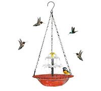 Solar Powered Bird Bath Fountains - Weather Resistant with Chain Hook, Bird Bath with Solar Fountain, for Outdoor Decor on Patio, Balcony, Garden, Watching and