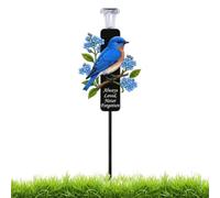 Solar Powered Bird Light Decorative Waterproof Bird Stake Lamp
