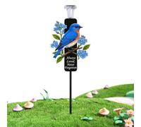 Solar Powered Bird Light Decorative Waterproof Bird Stake Lamp