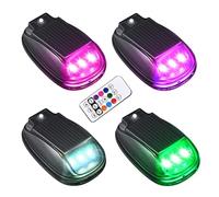 Solar Powered Cab Lights - LED Roof Marker Set | RGB Constant Lighting Modes, Intelligent Start Stop System, Deep Waterproof Design, USB Type C Charging, High Brightness Warning Lamps for Trucks