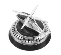 Solar Powered Car Air Freshener Helicopter Dashboard Fragrance