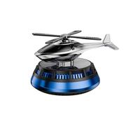 Solar Powered Car Air Freshener, Helicopter Shape with Dual Mode Diffuser, Ocean Scent, 10cm x 6.3cm for Dashboard