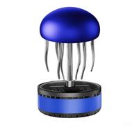 Solar Powered Car Air Freshener | Rotating Aromatherapy Diffuser with Pure Copper Motor | Quiet Auto Fragrance Dispenser for Vehicle Interior | Aluminum Alloy ABS(Blue)