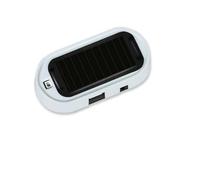 Solar Powered Car Alarm LED Light, Anti-Theft Security Signal Lamp with Flashing Blue or Red LED for All Cars