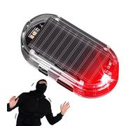 Solar Powered Car Alarm Light - Night Active Flashings Lamps, LED Safety Light, Simulated Theft Blinkers, ABS Housings | Truck SUV Van Security for Driveway Garage Outdoor