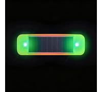 Solar Powered car Alarm System, Emergency Strobe Light Strip,Ultra mini Solar Warning Flashfor Bike Motorcycles SUV Truck Vehicle Night Driving (Green, 1Pack)