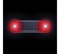 Solar Powered car Alarm System, Emergency Strobe Light Strip,Ultra mini Solar Warning Flashfor Bike Motorcycles SUV Truck Vehicle Night Driving (Red, 1Pack)
