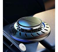 Solar Powered Car Aroma Diffuser With Rotating Alloy Ornament For Natural Air Freshening In Auto Interior Red(black)