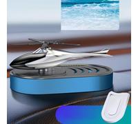 Solar Powered Car Aromatherapy Diffuser Aircraft Design Air Freshener, Compact and Efficient for Freshening Up any Space (blue profound)