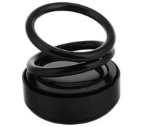 Solar Powered Car Aromatherapy Diffuser with Rotating Double Ring Design | Aluminium Alloy Construction, Suspended Compact Styling, Silent Operation, Odor Removal, Includes Aromatherapy Perfume
