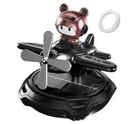 Solar Powered Car Aromatherapy Solar Car Air Freshener, Cartoon Shape Rotating Car Fragrance Diffuser, Luxury Automotive Aroma Therapy for Automotive Dashboard