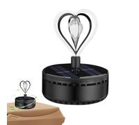 Solar Powered Car Aromatherapy Solar Car Aromatherapy Heart Shaped Car Diffusers - 360 Degree Durable Perfume, Auto Rotation Natural Fragrance, Decorative Use at Home