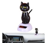 Solar Powered Car Dancer - Bobbing Dashboard Cat Toy, Auto Decor | Shaking Solar Figurine, Playful Vehicle Ornament, Moving Decorative Accessory For