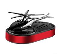 Solar Powered Car Fragrance Diffuser with Automatic Rotation, Quiet Operation, Designed for Cars, For Bathrooms, Offices, and More (Red)