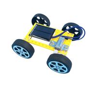 Solar Powered Car Kit, DIY STEM Science Experiment for Kids 8-12, Educational Building Toy, No Battery Needed Physics Model, Science Fair Project Gifts for 8 9 10 11 12 Year Old Boys Yellow