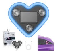 Solar-Powered Car LED Ambient Lights, Heart-Shaped LED Neon Light, Triangle or Back Window Light Auto Interior Atmosphere Lamp, for Car & Outdoor Decor (Blue, 1PCS)