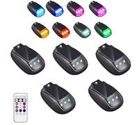 Solar-Powered Car Roof Light - Waterproof, Remote Control & Easy Installation, Wireless No-Drill Solar Powered LED Roof Marker Lights with Remote Control, for Motorcycle, Vehicle, Truck Use (5 Pcs)