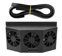 Solar Powered Car Ventilator, Portable Automobile Exhaust Fan Window Air Flow Fans Energy Saving Vent Radiator Backseat Frontseat Purifiers for General Types of Cars Eliminate Peculiar Smell Inside
