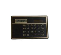 Solar-Powered Credit Card Calculator 8-Digit Ultra-Thin ABS for Office Travel School Use Thin Card Calculator