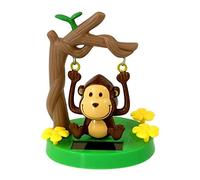 Solar Powered Dancing Animal Toys - Cute Solar Monkey Swinging Animated Bobble Dancer Toy - Solar Powered Car Dashboard Interior Decoration Desktop Ornaments Dancing Toy