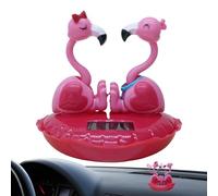 Solar Powered Dancing Animals, Solar Flamingo - Decorative Table Flamingo Figure | Head Decoration Shaking the Dashboard 'Car of St. , Des Dashboard Ornament