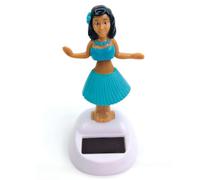 Solar Powered Dancing Doll - Dashboard Bobble Girl, Sun Energy Figurine, Wiggling Toy Gift | Decorative Motion Figurine Collectible Item, Cute Moving Dancer Doll with Solar Activated Head Swing