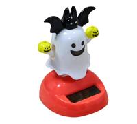 Solar Powered Dancing Figures - Halloween Ghost Solar Dancing Bobble Shaking Head | Shaking Doll Spooky Toy for Halloween Office Desk Decorations Home Interior Party Favors