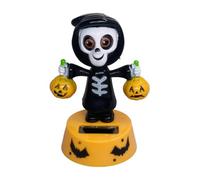 Solar Powered Dancing Figurines Swinging Dancing Ornaments | For Dashboard Cartoon Animated Halloween For Cars Home Living Room Bedroom Travel Truck And Vehicle