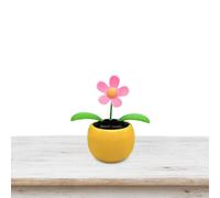 Solar Powered Dancing Flower - ABS 11.9x5.8x14.0cm | Car Toy Solar Flowers | Car Dashboard Decor For Auto Interior Decoration, Office Desk Display, Home Window Ornament, Gift Idea And Fun Sunlight Pow