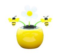 Solar Powered Dancing Flower,Car Solar Sunflower Ornaments Swaying Honey Bee Decoration Ornaments Dashboard Solar Energy Dancing Flowers Swinging Ornaments
