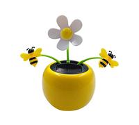 Solar Powered Dancing Flower, Environmentally Friendly ABS Solar Dancing Flowers Shaking Head Car Ornaments Solar Powered Car Toy For Car Desk Decoration