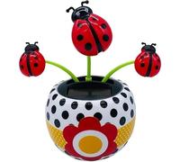 Solar Powered Dancing Flower for Car, Car Windowsill Decoration Desktop Solar Dancing Ornament,Figurines, Dashboard Ornaments Automatic Swinging Decoration