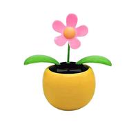 Solar Powered Dancing Flower, Sunflower Solar Dancing Solar Toys, Bee/Flower Car Swinging Dancing Toys, Shaking Head Car Ornaments, Car Dashboard Decor Offices Desk Dancer Toy Funny Ornaments