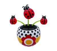 Solar Powered Dancing Flower Toy, Solar Dancer Figure, Solar Swinging Flip Flap Flower Animated Bobblehead Dancer Toy, Car Windowsill Decoration Desktop Solar Dancing Ornament Sun Catcher