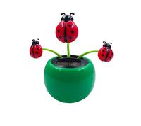 Solar Powered Dancing Flower Toy, Solar Dancer Figure, Solar Swinging Flip Flap Flower Animated Bobblehead Dancer Toy, Car Windowsill Decoration Desktop Solar Dancing Ornament Sun Catcher