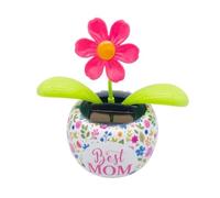 Solar Powered Dancing Flower Toy, Solar Dancer Figure, Solar Swinging Flip Flap Flower Animated Bobblehead Dancer Toy, Car Windowsill Decoration Desktop Solar Dancing Ornament Sun Catcher