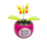 Solar Powered Dancing Flower Toy, Solar Dancer Figure, Solar Swinging Flip Flap Flower Animated Bobblehead Dancer Toy, Car Windowsill Decoration Desktop Solar Dancing Ornament Sun Catcher