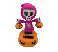 Solar Powered Dancing Halloween Toys, Solar Powered Dancing Toys Head Shaking Halloween Ornaments Car Dashboard Toys for Decoration