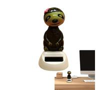 Solar Powered Dancing - Solar , Funny Swinging Animal Dancer | Eco Friendly Toy Decoration, Solar Nodder Sloth Shaking Cute Sloth Decoration Nodding Animal Figures Statue