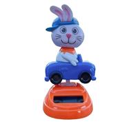 Solar Powered Dancing Toys - Bunny, 1 Unit Light Driven Figurine For Dashboard Display, Shaking Rabbit With Internal Coil, Hobby Item, Motion Statue For Sedan, Hatchback, Suv, Truck And Van
