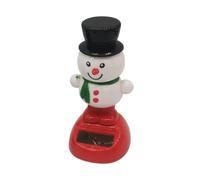 Solar Powered Dancing Toys Christmas, Solar Dancing Figures for Car, Shaking Head Snowman for Car, Swinging Snowman Toy for Dashboard Home Office Desktop Decor