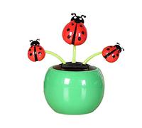 Solar Powered Dancing Toys, Solar Dancing Flower for Car Dashboard, Cute Shaking Head Swinging Flower/Sunflower/Sun/Heart/Bee/Ins-ect/Toys, Flip Flap Solar Flowers for Car Desk Decoration