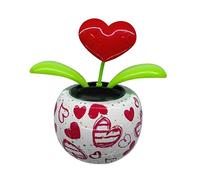 Solar Powered Dancing Toys, Solar Dancing Flower for Car Dashboard, Cute Shaking Head Swinging Flower/Sunflower/Sun/Heart/Bee/Ins-ect/Toys, Flip Flap Solar Flowers for Car Desk Decoration