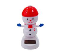 Solar Powered Dashboard Ornaments, Solar Powered Christmas Shaking Head Dancing Toy, Car Swinging Dancing Toy, Car Interior Decoration, Santa Claus, Snowman, Reindeer, Angel