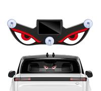 Solar Powered Devils Eyes LED Car Light Dynamic Solar Powered Universal Waterproof Sign for Motorcycle Camper Home Vehicles SUV Rear Window Holiday Birthday Party Standard