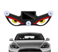 Solar Powered Devils Eyes LED Car Light Dynamic Solar Powered Universal Waterproof Sign for Motorcycle Camper Home Vehicles SUV Rear Window Holiday Birthday Party Standard