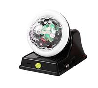 Solar Powered Disco Light, Creative Terrace Colorful Lamp, Solar Charging RGB Atmosphere Ball, Waterproof Outdoor LED Light, 5.51x4.13x5.12in, Ideal for Garden, Wedding, Lawn Decor