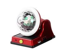 Solar Powered Disco Light, Creative Terrace Colorful Lamp, Solar Charging RGB Atmosphere Ball, Waterproof Outdoor LED Light, 5.51x4.13x5.12in, Ideal for Garden, Wedding, Lawn Decor