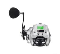 Solar Powered Electric Reel Real Time Temp Display Boat(White-Left)
