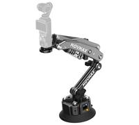 Solar-Powered Electronic Suction Cup car Mount,Movmax Blade arm for Osmo Pocket 3,Auto-Suction Cups Camera Mount,with 1/4 Universal Locking Screw,for Pocket 3,Vlogging&Action Camera(New Updates)